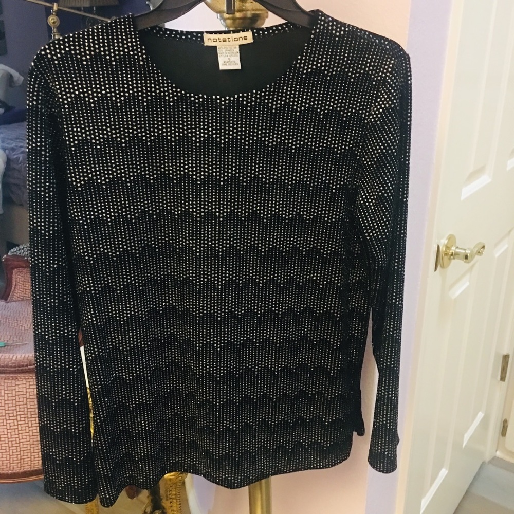 🎼🎼NOTATIONS Dressy/Sparkly Top (Medium) 🎼🎼
